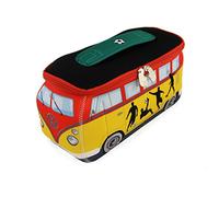 BRISA VW Collection - Volkswagen Bolsa de Neopreno Universal para cosméticos artículos de tocador T1 Camper Bus (Fútbol/Bunt/Grande)