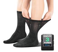 BRISIRA CoolMax Calcetines Diabéticos Hombre Mujer 3 Pares, Medias sin Costuras sin Goma, Amortiguado Antiampollas Antisudor Antipresion, Media Caña Calcetines sin Elástico