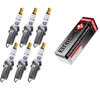 BRISK Iridium Premium+ Plus P7 1625 Bujías de Encendido, 6 piezas