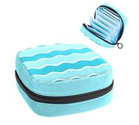 Brisk Ocean Waves - Bolsa de almacenamiento portátil para servilletas sanitarias, Varios colores, 4.7x6.6x6.6 in/12x17x17 cm