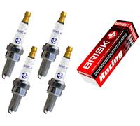 BRISK Silver BR10YS-9 1521 Bujías de Encendido Benzin LPG CNG Autogas, 4 piezas