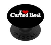 Brisket DE Carne EN MAQUILLA I Love Heart PopSockets PopGrip Adhesivo