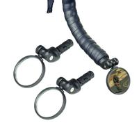 BriskMore - 1 par de espejos retrovisores negros para bicicleta, 50 cm, HD, amplia visión, espejo de seguridad para bicicleta tanto para lado izquierdo como derecho, para bicicletas de carretera