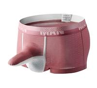 Briskorry Calzoncillos Bóxer cómodos para Hombre, Informales, de Malla sólida, con Tronco de Elefante, Transpirables Pantalones Cortos Mallas