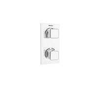 Bristan COB SHCDIV C Válvula de ducha termostática empotrable de doble control con desviador integral, cromado