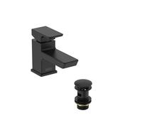 Bristan COBAS BLK - Grifo monomando para lavabo, color negro