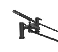 Bristan Elevar - Mezclador de ducha para bañera con auricular fácil de limpiar, montaje en cubierta, acabado negro
