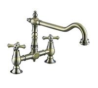 Bristan K BRSNK ABRZ - Colonial Puente De Bronce Antiguo Lavabo