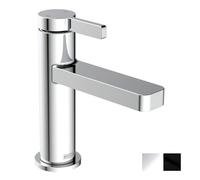 Bristan Mezclador de lavabo con desagüe de clic y cartucho de cerámica, grifo de baño montado en la pared, acabado cromado