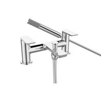 Bristan Napoli - Mezclador de ducha para baño con auricular fácil de limpiar, montaje en cubierta, acabado cromado