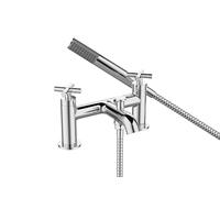 Bristan Naxos - Mezclador de ducha para bañera con auricular fácil de limpiar, montaje en cubierta, acabado cromado