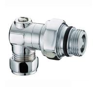 Bristan SKINLET-2CP - Codos de aislamiento (2 unidades), color cromado