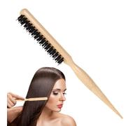 Bristle Teasing Comb - Nylon Hair Styling Brush, Fine Tooth Tail for Volume and Texture, Curl Detangling Tool | Parting, Definition, Salon Styling, Daily Care, Beauty Accessories Women