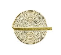 Bristlegrass Bandas elásticas plegables brillantes para coser 3/8 pulgadas, 2 yardas, carrete de enemigo dorado, cinta elástica bricolaje (2 años 3/8 pulgadas, dorado)