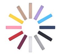 Bristlegrass Cinta elástica plegable mate de 5/8 pulgadas, cinta de elastano enemigo para corbata de pelo, diadema, vestido, ribete de costura (combo C-5/8 pulgadas x 24 yardas)