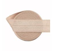 Bristlegrass Cinta elástica plegable mate de 5 yardas de 3/4 pulgadas para atar el pelo, diadema, vestido, cinta de color sólido, encaje de costura (5 yardas 3/4 pulgadas)