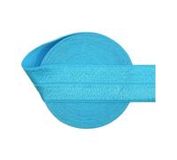 Bristlegrass Cinta elástica turquesa de 2 yardas de 3/4 pulgadas para rollo de costura, corona, volantes, cinta elástica de encaje para atar el cabello turquesa (2 yardas 3/4 pulgadas)