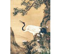 Bristlegrass Rompecabezas de 1000 piezas para adultos, dinastía china Qing, antiguo maestro Shen Quan, obras maestras del arte Osmanthus, árbol y grulla, regalos decorativos (1000 piezas)