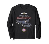 Bristol Beaufighter British WW2 Avión Manga Larga