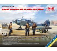 Bristol Beaufort Mk.IA Con Pilotos De La RAF 1:48 Kit De Modelo De Plástico ICM
