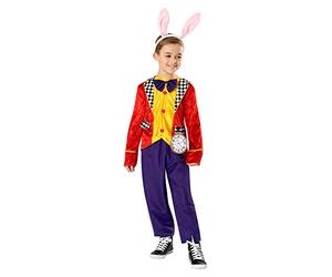 Bristol Novelty 3013497-8000 Disfraz de conejo blanco infantil, para niño, multicolor, de 7 a 8 años Halloween