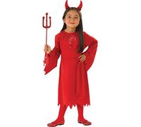 Bristol Novelty 3015543-4000 Disfraz de demonio para niña, rojo, de 3 a 4 años Halloween