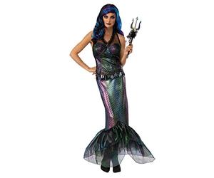 Bristol Novelty 301555M000 Disfraz de Reina del mar oscuro, mujer, multicolor Halloween