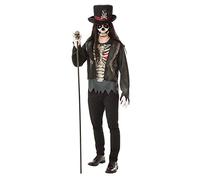 Bristol Novelty 301574STD000 Disfraz de hombre de vudú, adulto, multicolor, talla estándar Halloween, Carnaval