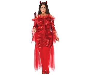 Bristol Novelty 301581M000 Disfraz de diablo, rojo, mujer, talla M Halloween