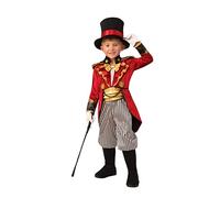 Bristol Novelty 700951L000 Disfraz de presentador de circo para niños, unisex, multicolor, talla L, de 7 a 8 años Halloween