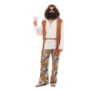 Bristol Novelty AC591 Hippy Man Costume, Medium Chest Size 42 - 44-Inch