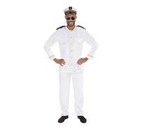Bristol Novelty Disfraz de oficial naval, estándar, multicolor, Talla única (AF169STD) Halloween
