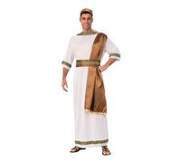 Bristol Novelty AC734 Disfraz de dios griego, para hombre, blanco y marrón, talla estándar Halloween