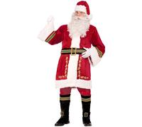 Bristol Novelty AC781 Disfraz de Papá Noel, adulto, clásico, hombre, rojo, talla