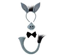 Bristol Novelty Accesorios para Disfraz de Burro, con Sonido, Dibujo Animado, Multicolor, Talla única (DS123)