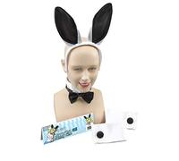 Bristol Novelty Accesorios para disfraz de conejita, negro y blanco, multicolor (DS104)