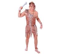 Adults-AC011 Disfraz de troglodita para hombre, color café (Bristol Novelty AC011)