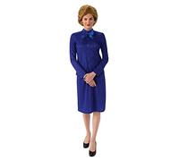 Bristol Novelty-AF160 Iron Lady Disfraz de la Dama de Hierro, talla M, sólido, color azul, (AF160)