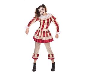Bristol Novelty AF177S Disfraz pequeño de payaso Carnevil (mujer)