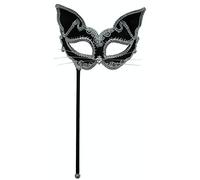 Bristol Novelty Antifaz de gato con palo, multicolor (EM424)