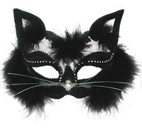 Bristol Novelty Antifaz de gato transparente con diadema, multicolor (EM433)