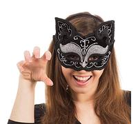 Bristol Novelty Antifaz decorativo con diseño de gato, sobre diadema, multicolor (EM365)