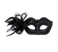 Bristol Novelty Antifaz negro con decoración lateral, hombre y mujer, multicolor (EM811) Halloween