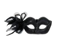 Bristol Novelty Antifaz negro decorado en un lateral (BN674)
