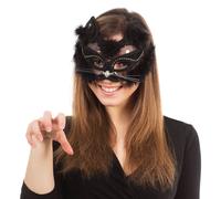 Bristol Novelty Antifaz transparente de gato para disfraz (BN1394)