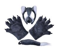 Bristol Novelty Artículos para disfraz infantil de lobo para niño niña (BN1429)