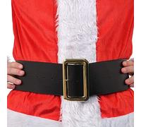Bristol Novelty BA011 Cinturón para disfraz de Papá Noel o pirata, hombre, talla única, negro Halloween