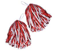 Bristol Novelty-BA1320 Pompones rojo y blanco, color, Talla única (BA1320)