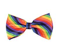 Bristol Novelty BA464 Pajarita de color arcoíris, para mujer y hombre, multicolor, talla única Halloween