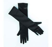 Bristol Novelty BA589 Guantes de satén, 48,3 cm, negro, Color (BA589) Halloween, Carnaval
